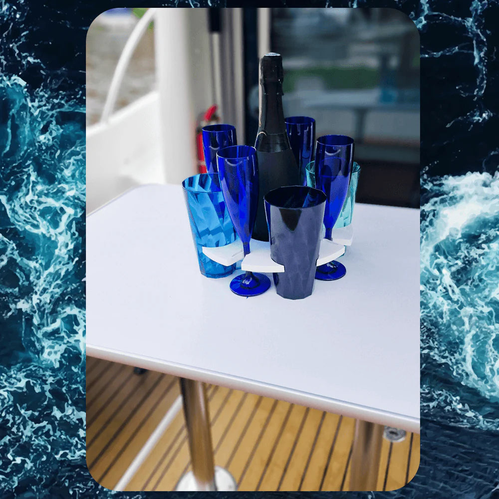 Boat Bar™ | Onboard Drink Holder for Boats (8 Drinks + Bottle System) (BB1)