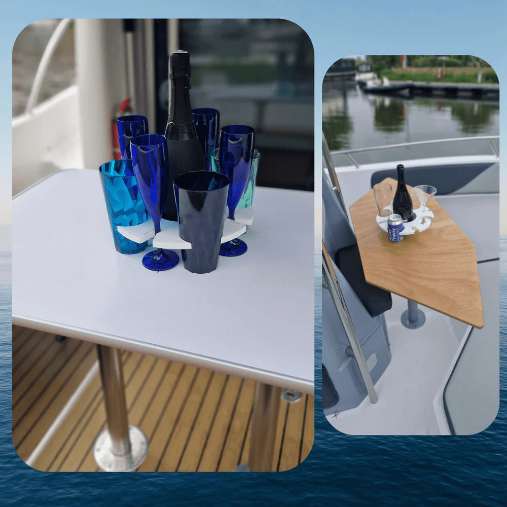 Boat Bar Bundle™ | Table-Mounted Drink Holder & Boat Bar System (BBB1)