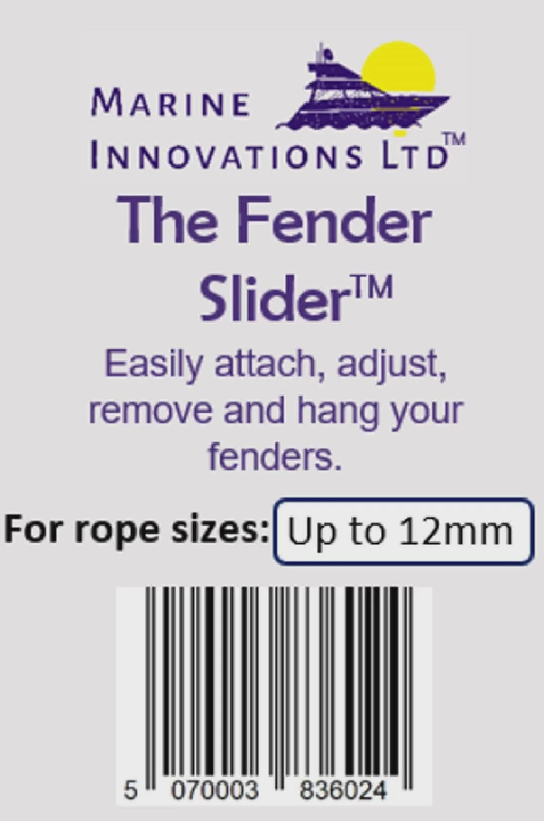 Fender Slider® | Adjustable Boat Fender Height System (8–12mm Ropes) (FMS1)